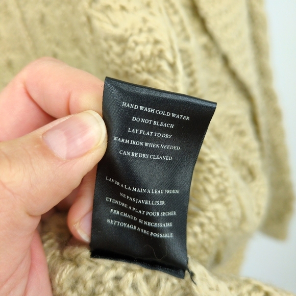 NEW BlankNYC Medium Open Front Puff Sleeve Oversized Cardigan Sweater Cable Knit - Picture 8 of 8